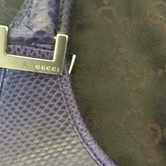 GUCCI Purple  leather handbag with dust bag - Picture 3 of 3